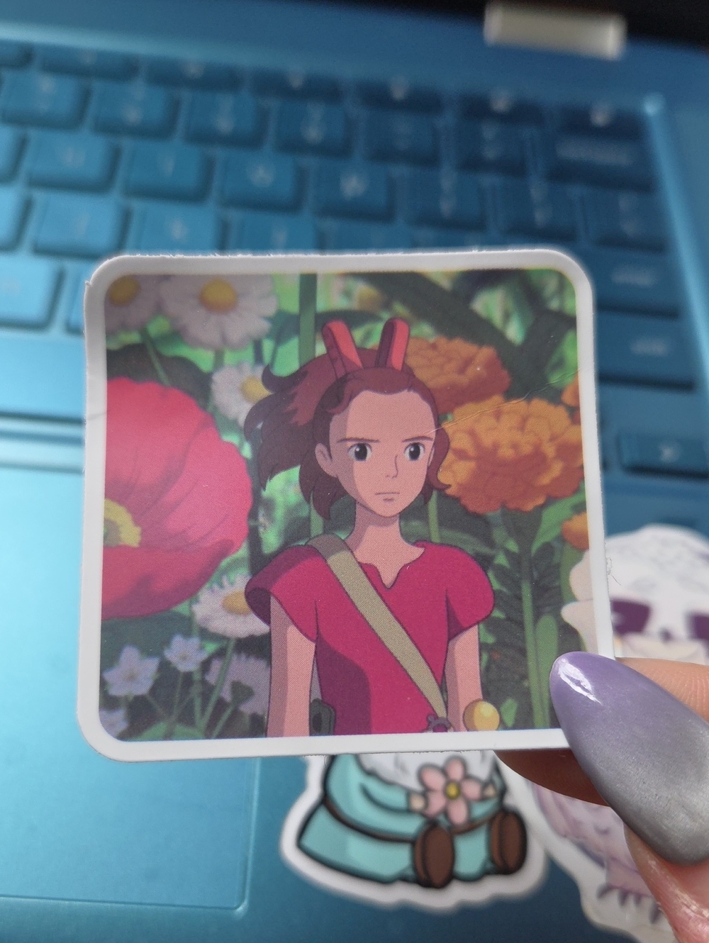 Inspired Floral Art Sticker - Pink